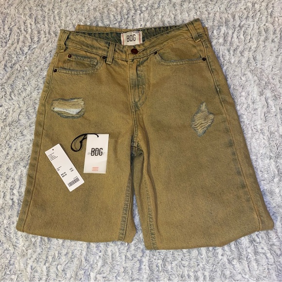 BDG Yellow/Brown Distressed Jeans - Picture 8 of 15
